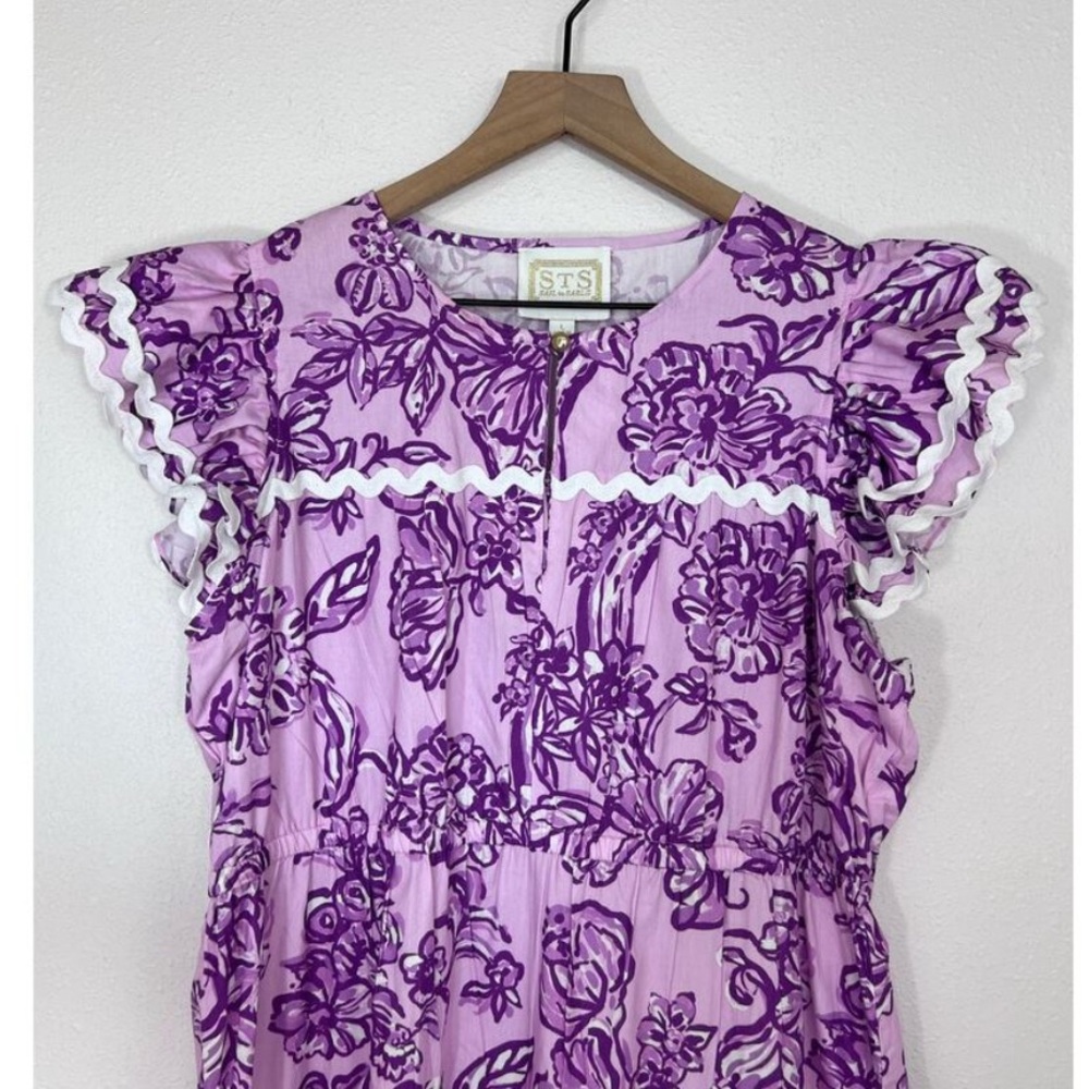 Sail to Sable Floral Smocked MIDI Dress - Picture 2 of 3
